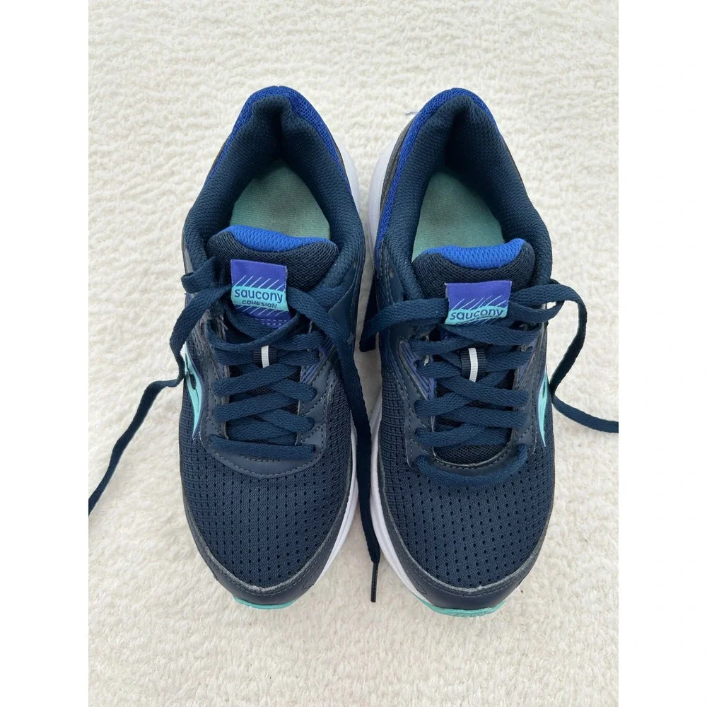Saucony Cohesion 15 Womens Navy Teal Running Shoes‎ S10781-13 Size 5.5